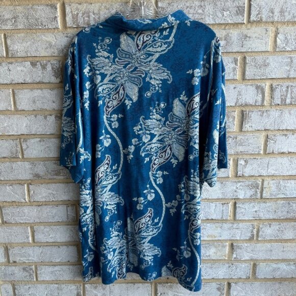 Daniel Cremieux Paisley Long Sleeve Classic Fit Collared Shirt Men's Size XL. - Picture 2 of 6